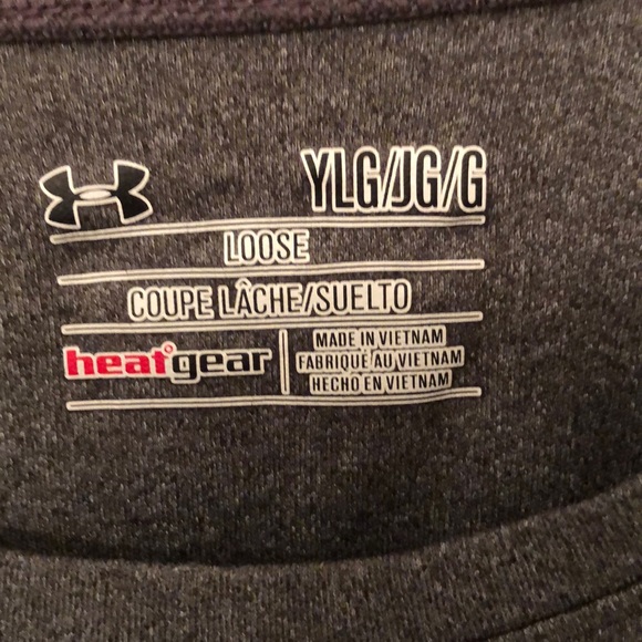 Under Armour Loose Pink Big Logo Girls Tshirt - Picture 3 of 3